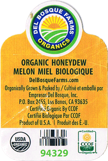 Melon Honeydew/<br>White Honeydew<br>Medium Organic