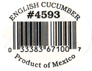 Cucumber<br>Continental/Hot House/Long<br>Seedless