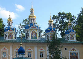 The Pskovo-Pechersky Dormition Monastery. The Dormition Cathedral.