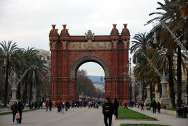 Barcelona. The Arc de Triomf (1888, arch. Josep Vilaseca).