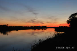 Sunset at Klyazma river