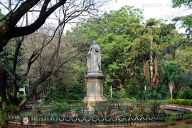 Bangalore. Queen's Park. The Statue of Queen Victoria (1906).