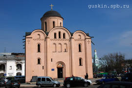 Kiev. The сhurch of the Dormition Pirogoschi (1132–1136; recounstructed in 1998 after the scetches of 12th century).