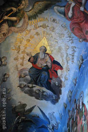 Kiev Pechersk Lavra. Frescoes of the Gate сhurch of the Trinity (18th century).