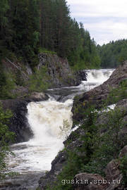 Kivach waterfall.
