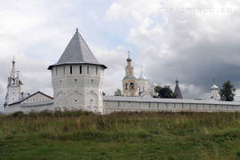 Spaso-Prilutsky Monastery. In the front there is Mill tower (before 1656).