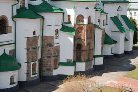 Kiev. The apses of Saint Sophia Cathedral (11–18 cc.) with open brickwork.