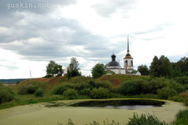 Veliky Ustyug. A view to the St. Michael сhurch in Khoney (at Gorodische).
