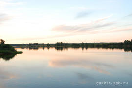 Uvod Reservoir. Sunset.
