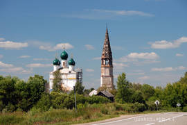 Osenevo. The complex of the сhurch of Theotokos of Kazan and the church of John the Warrior (1783–1896).