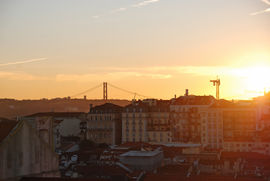 Lisbon. Sunset.
