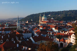 Prague. A view of the Lesser Town (Malá Strana) from Prague Castle.