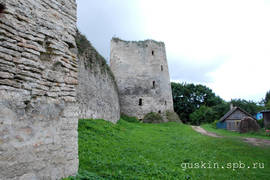 The fortress of Izborsk. Vyshka tower (19 meters for now).