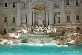 Rome. The Trevi Fountain.