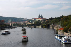 Prague. The Vltava river.