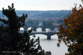 Prague. Briges over the Vltava river.
