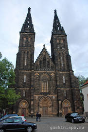 Prague. Vyšehrad. The church of St. Peter and Paul.