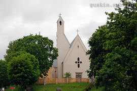 Lahojsk. St. Casimir kostel built in 1990th.