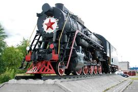 Kotlas. The toiler steam locomotive L #5129.