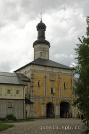 Kirillo-Belozersky Monastery. Holly Gates (1523) with St.John Climacus сhurch.
