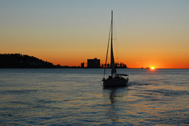 Sunset on the Tagus