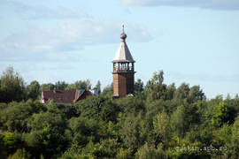 Yuryevets. The restored bell tower of the Nativity сhurch from Talitsy.