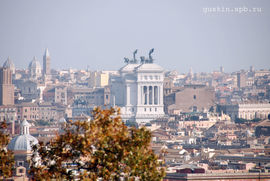 Rome seen from the Janiculum hill