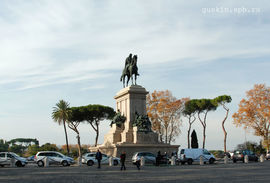 Rome.  Monument to Garibaldi.
